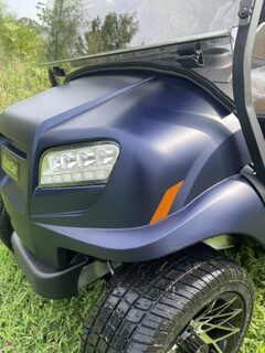 2027 Club Car Onward 4 Pass Non Lifted GAS MATTE Blue - Image 2